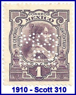 Mosler Safe Co. 1910 perfin